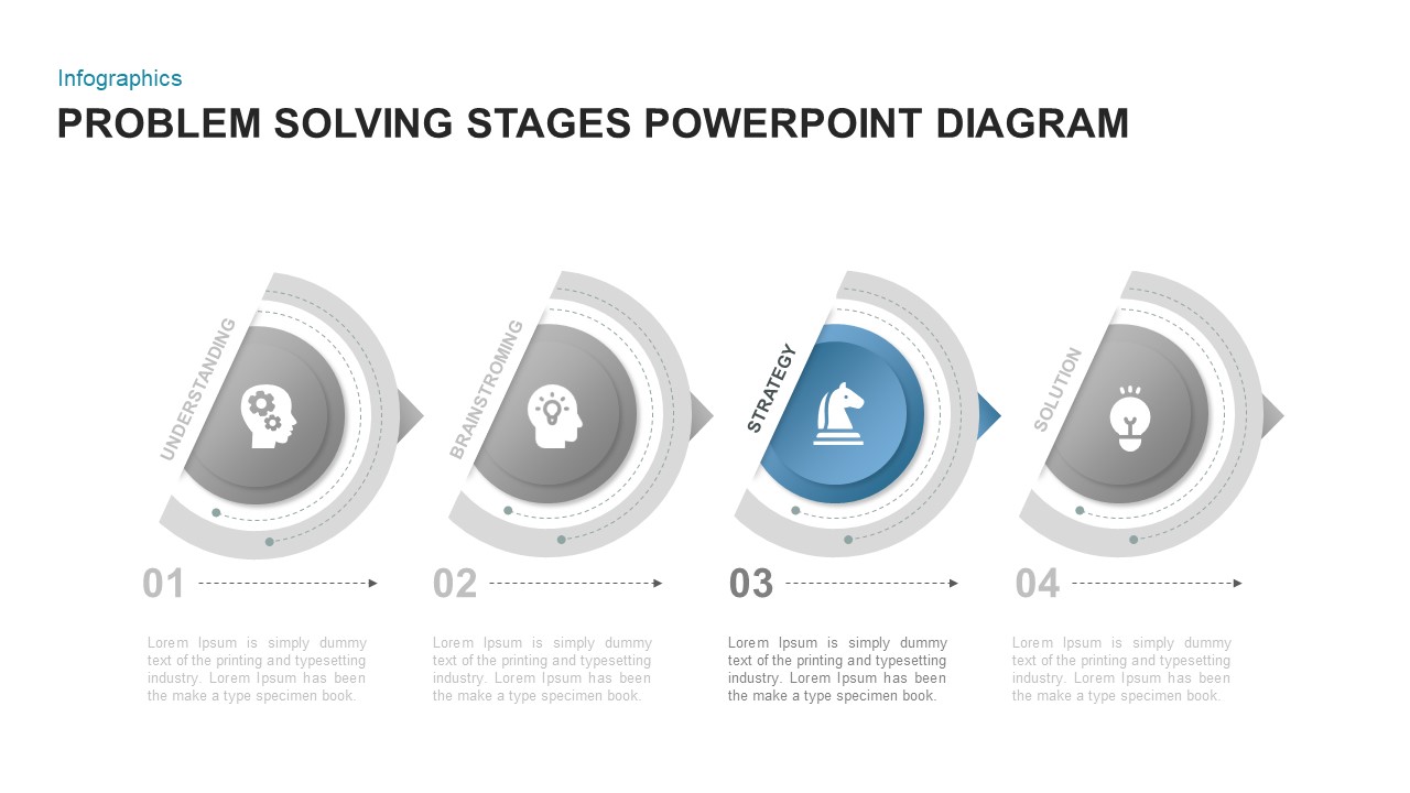 4 Step Problem Solving PowerPoint Template Slidebazaar