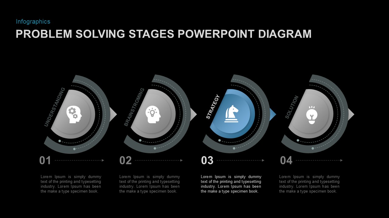 4 Step Problem Solving Powerpoint Template Slidebazaar 5709