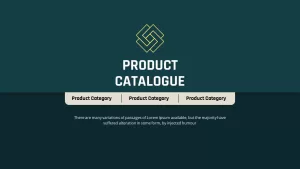 Product Catalog Slide Presentation PowerPoint Template