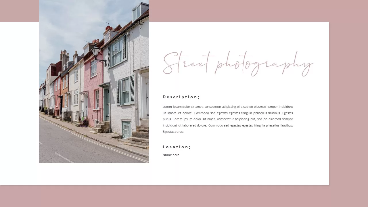 street photography template