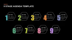 dark theme 9 step agenda template