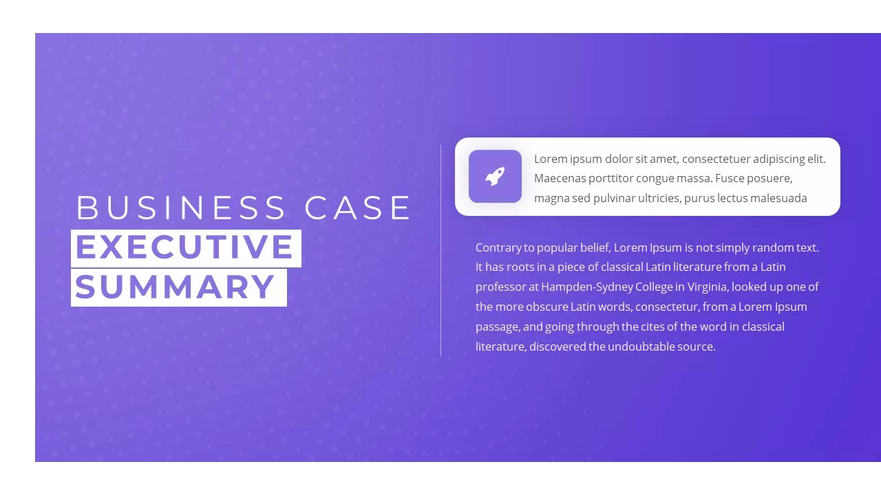 business case executive summary