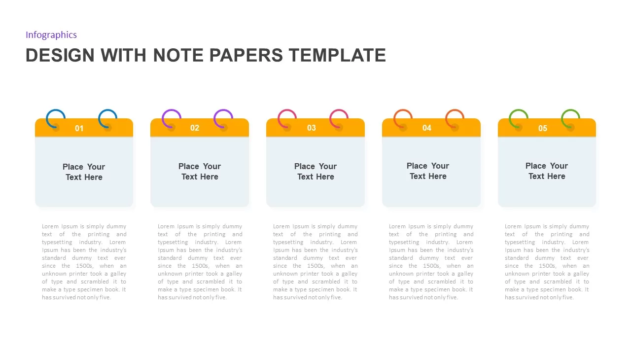 design with note paper