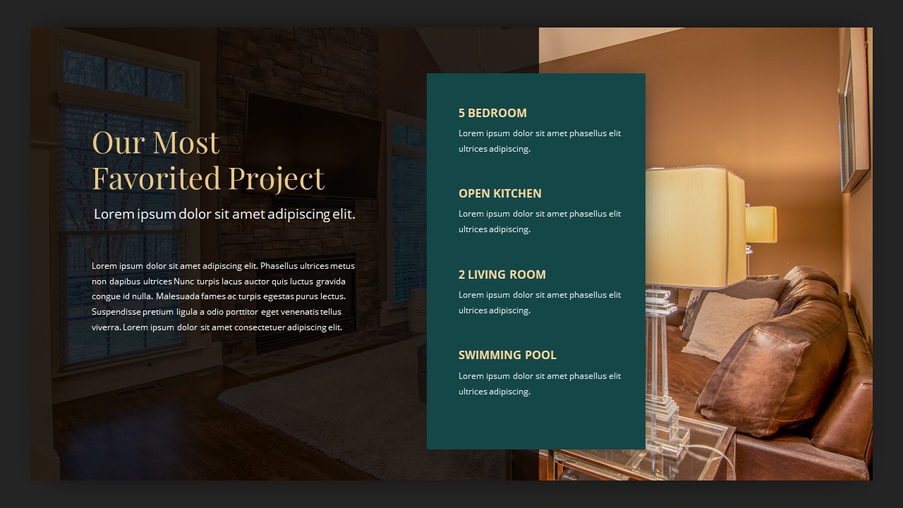 Luxury Homes-Real Estate Listing PowerPoint Template | Slidebazaar