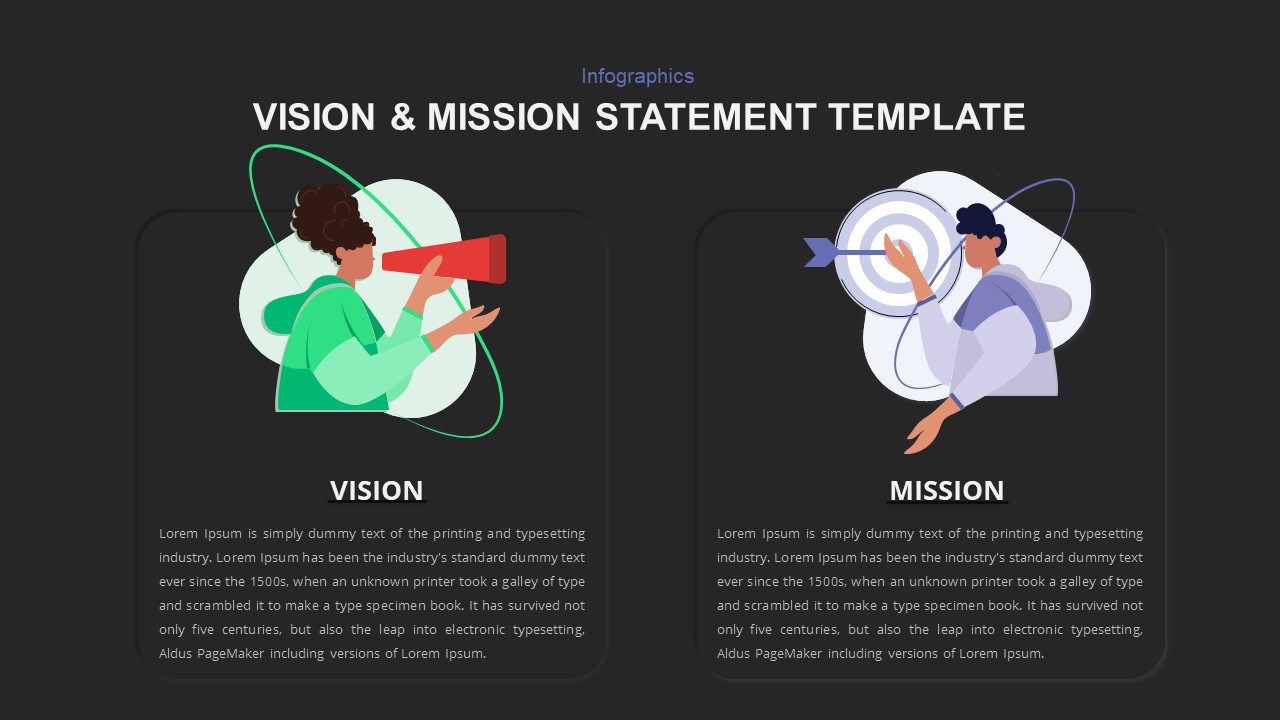 Vision & Mission Statement Template | Slidebazaar