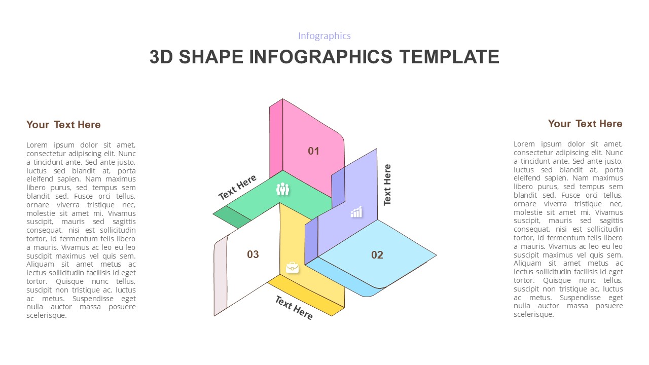 3d Shape Infographic PowerPoint Presentation Template | Slidebazaar