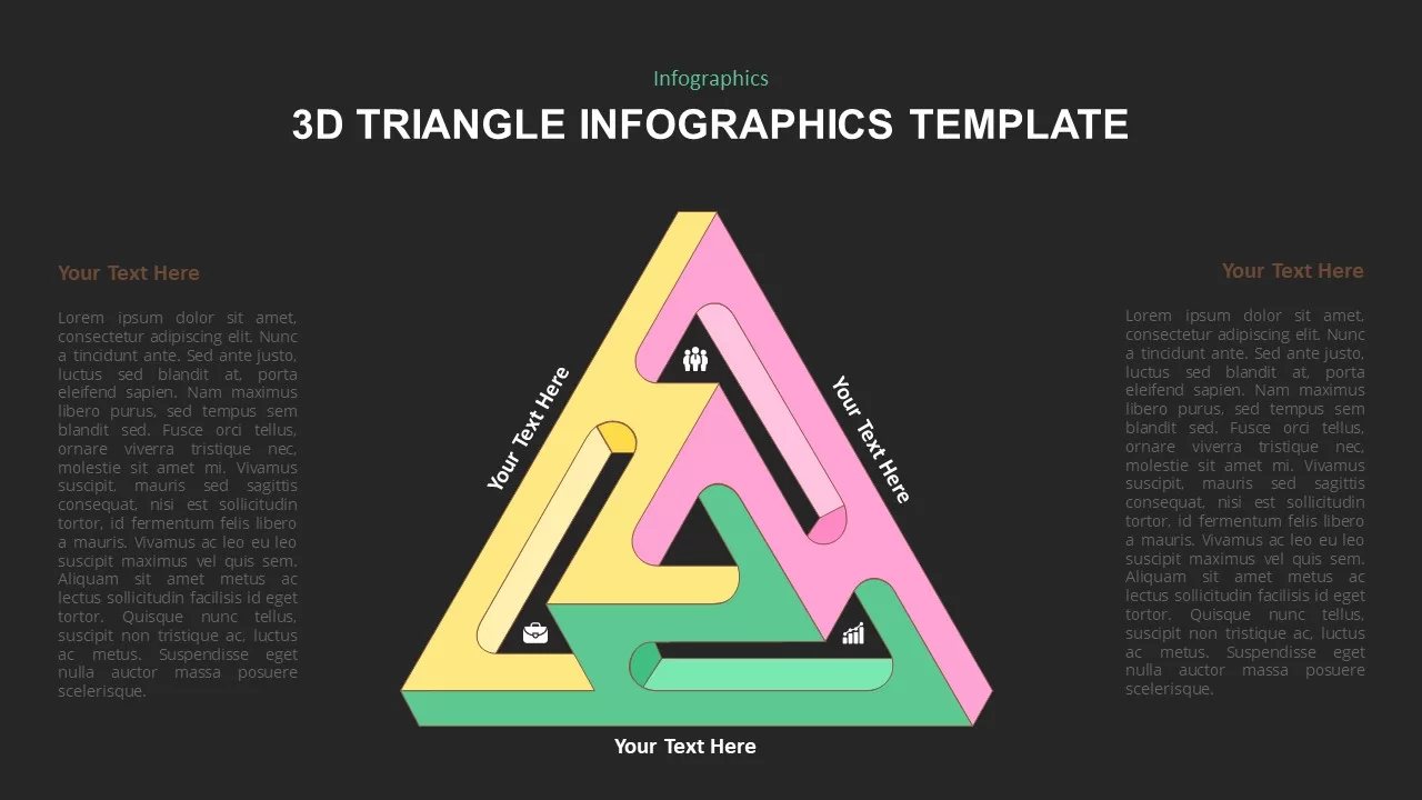 3d triangle template