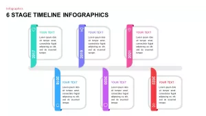 Six Stage Timeline PowerPoint Template 