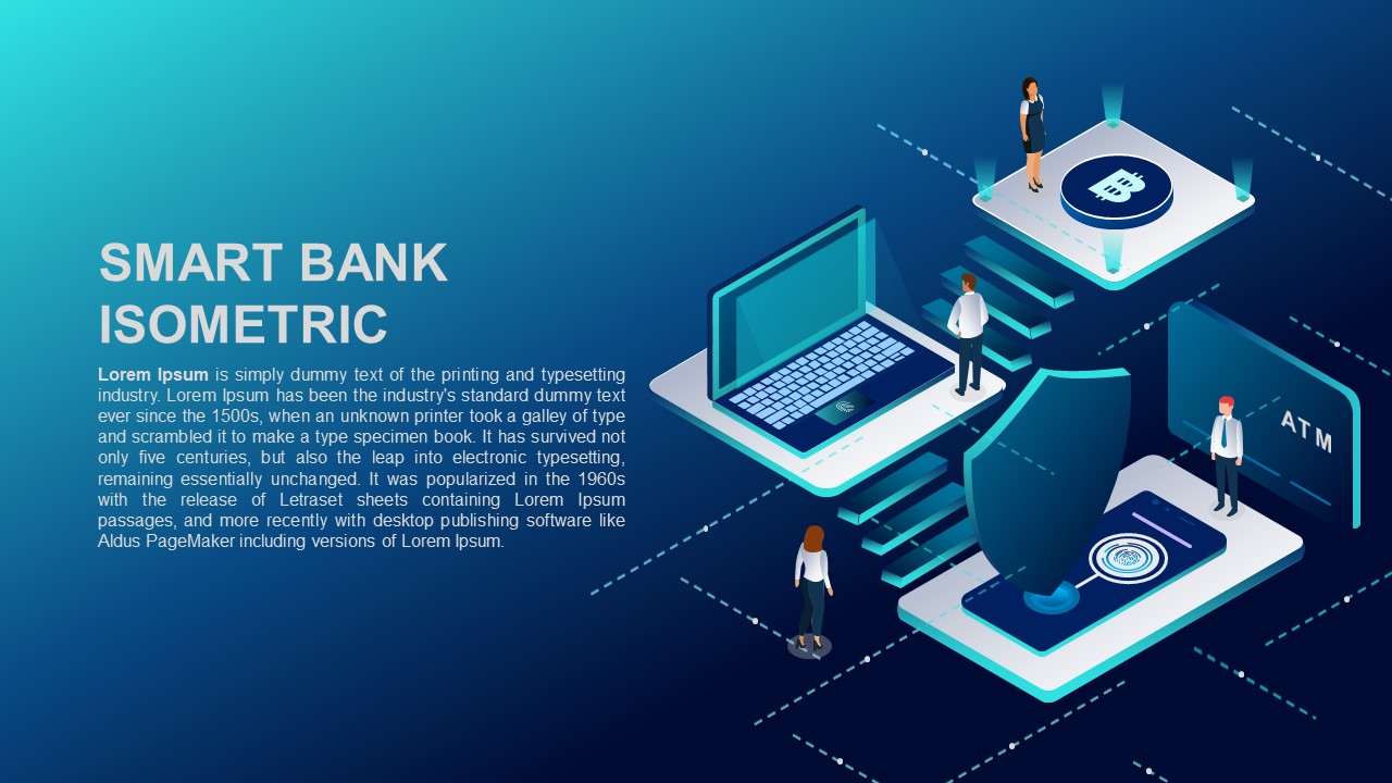 smart-bank-isometric-powerpoint-template-slidebazaar