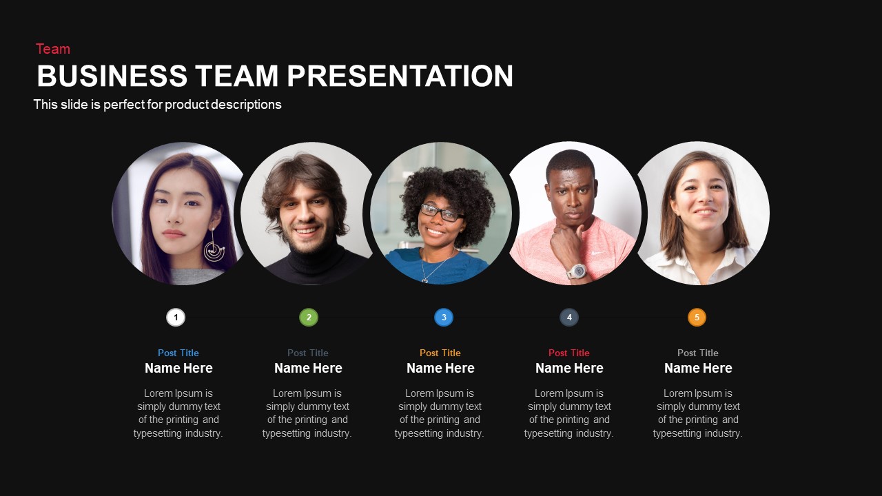 team presentation business plan