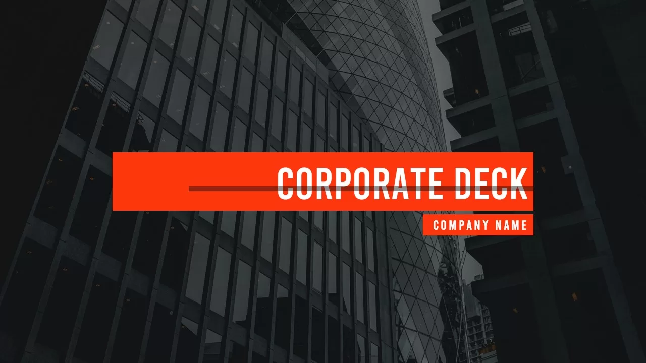 corporate deck