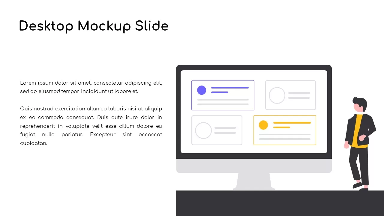 desktop mockup slide