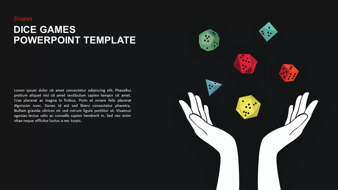 dice game powerpoint template