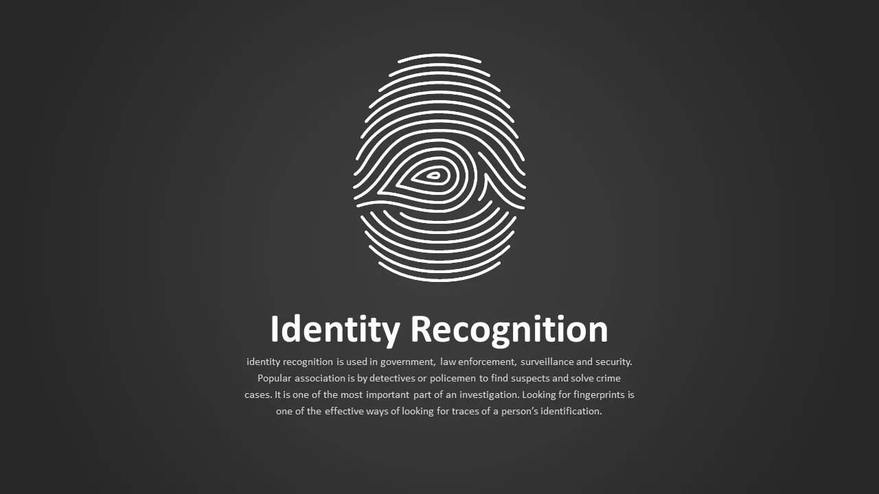 identity recognition template for powerpoint