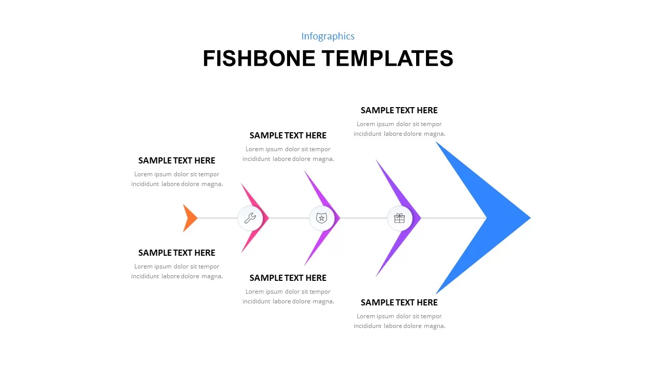 infographic fishbone templates