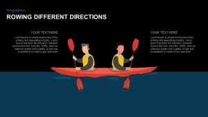 infographic rowing different directions