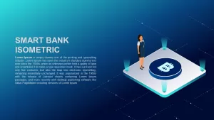 powerpoint bank isometric template