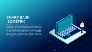 powerpoint smart bank isometric template