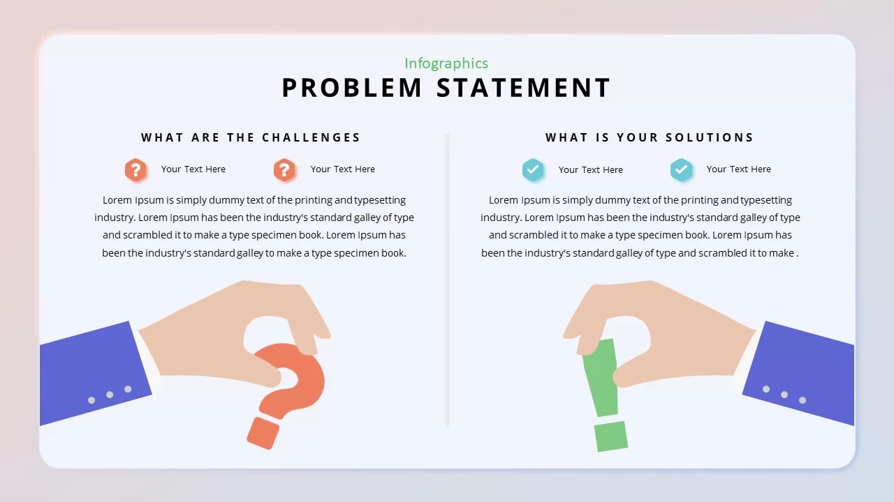 problem statement infographic template