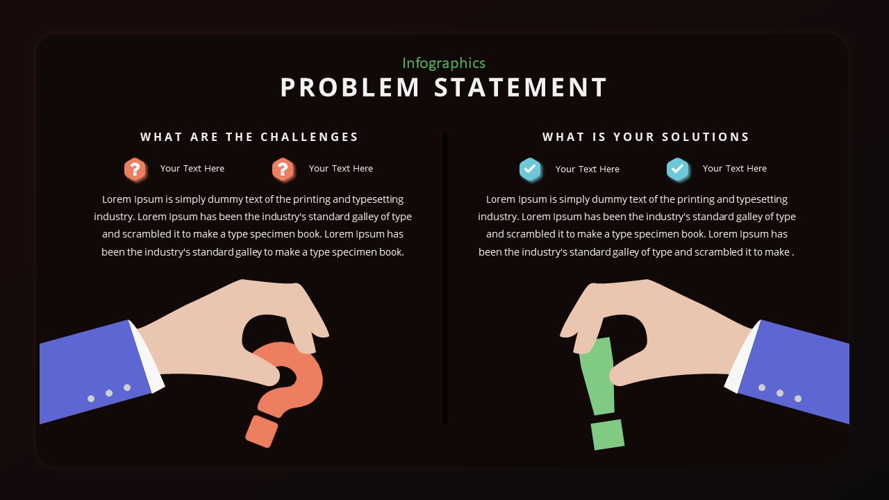 Problem Statement PowerPoint Template Slidebazaar