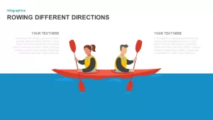 rowing different directions powerpoint template