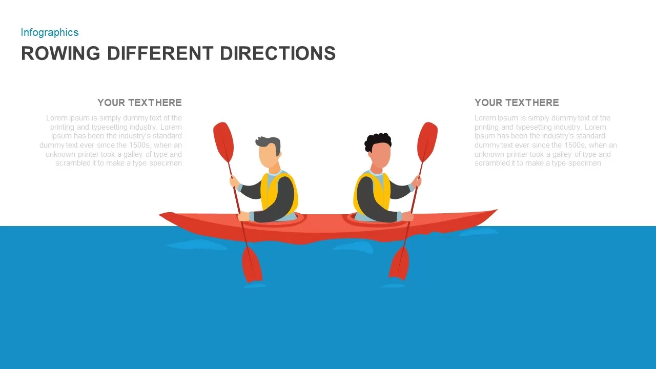 rowing different directions template