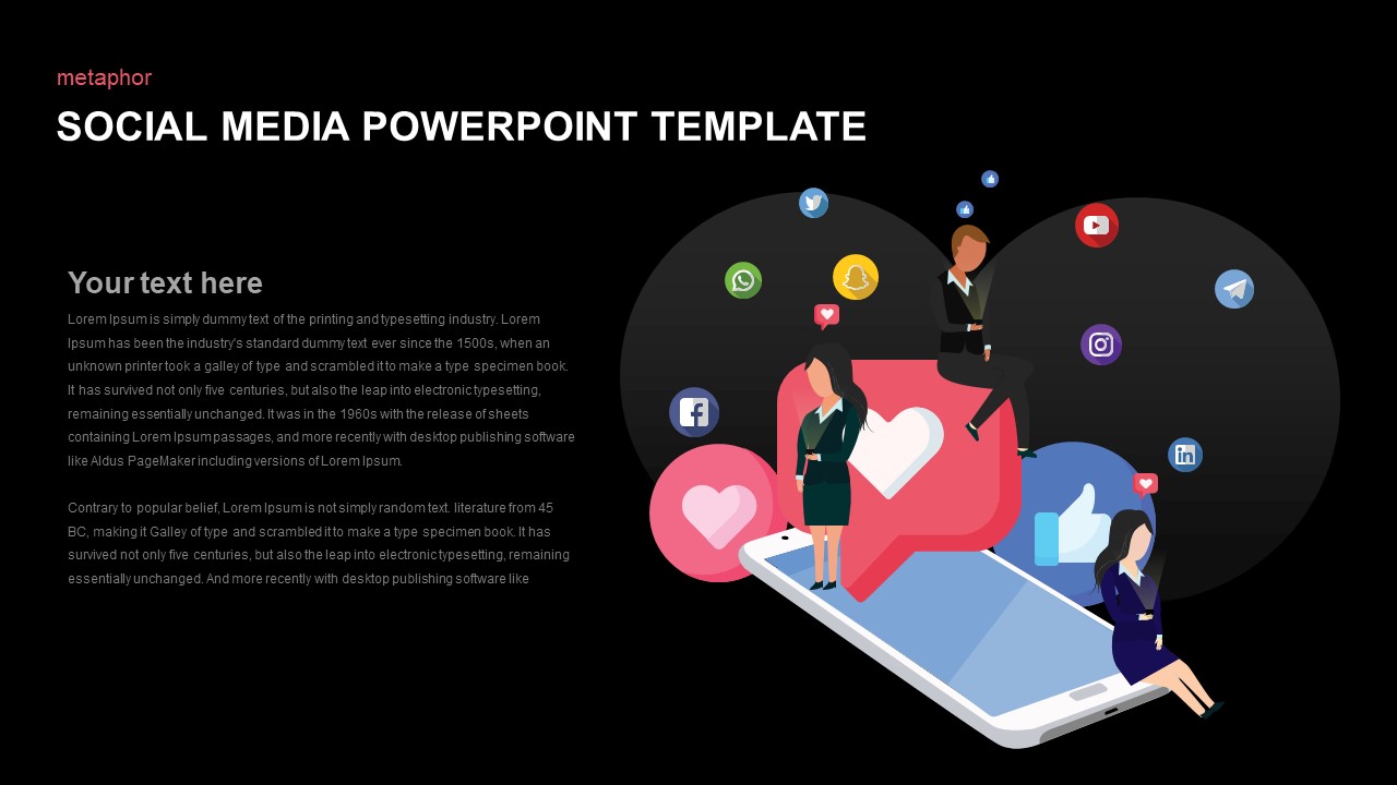 Social Media Template for PowerPoint Presentation Slidebazaar