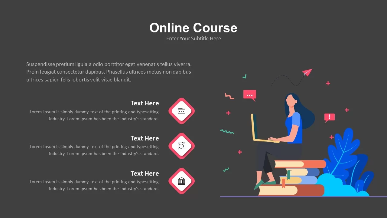 templates for online course