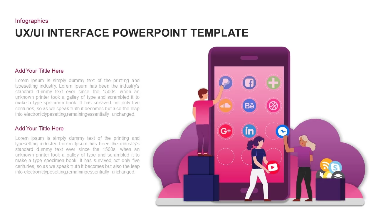 ux ui interface powerpoint template