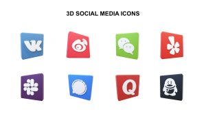 Free 3D Social Media Icons PowerPoint Templates