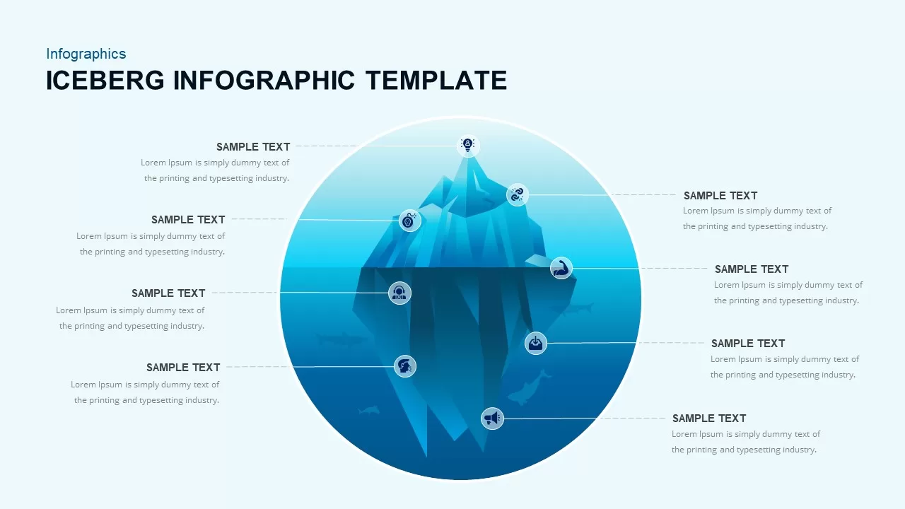 iceberg infographic template