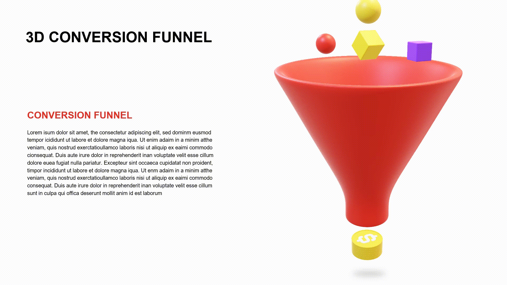 3d conversion funnel gif