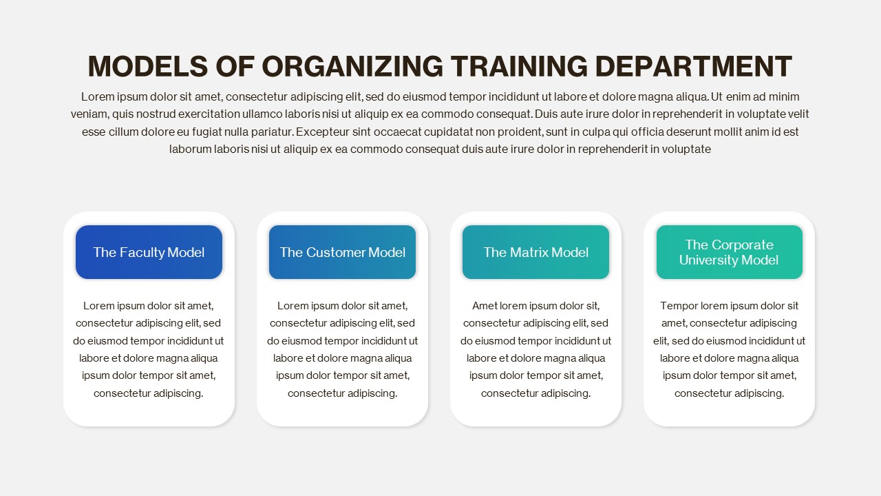 Employee Training Deck PowerPoint Template organizing