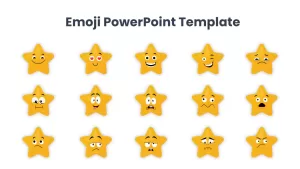 free set of star emoji template for ppt