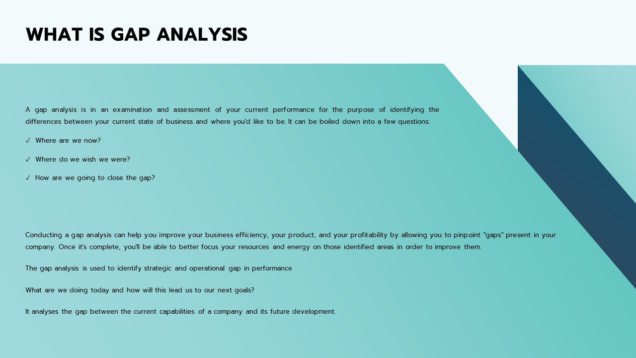 Gap Analysis Strategic Planning Template | Slidebazaar