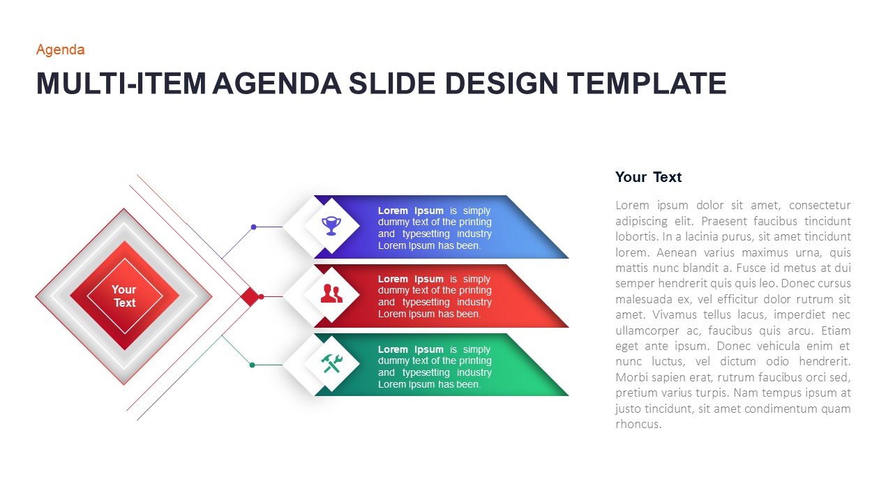 Beperkt Telemacos Uitsluiting Multi Agenda Design Template | Slidebazaar