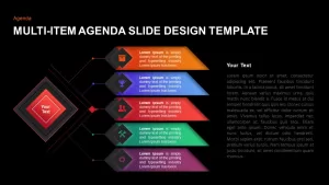 multi item agenda slide