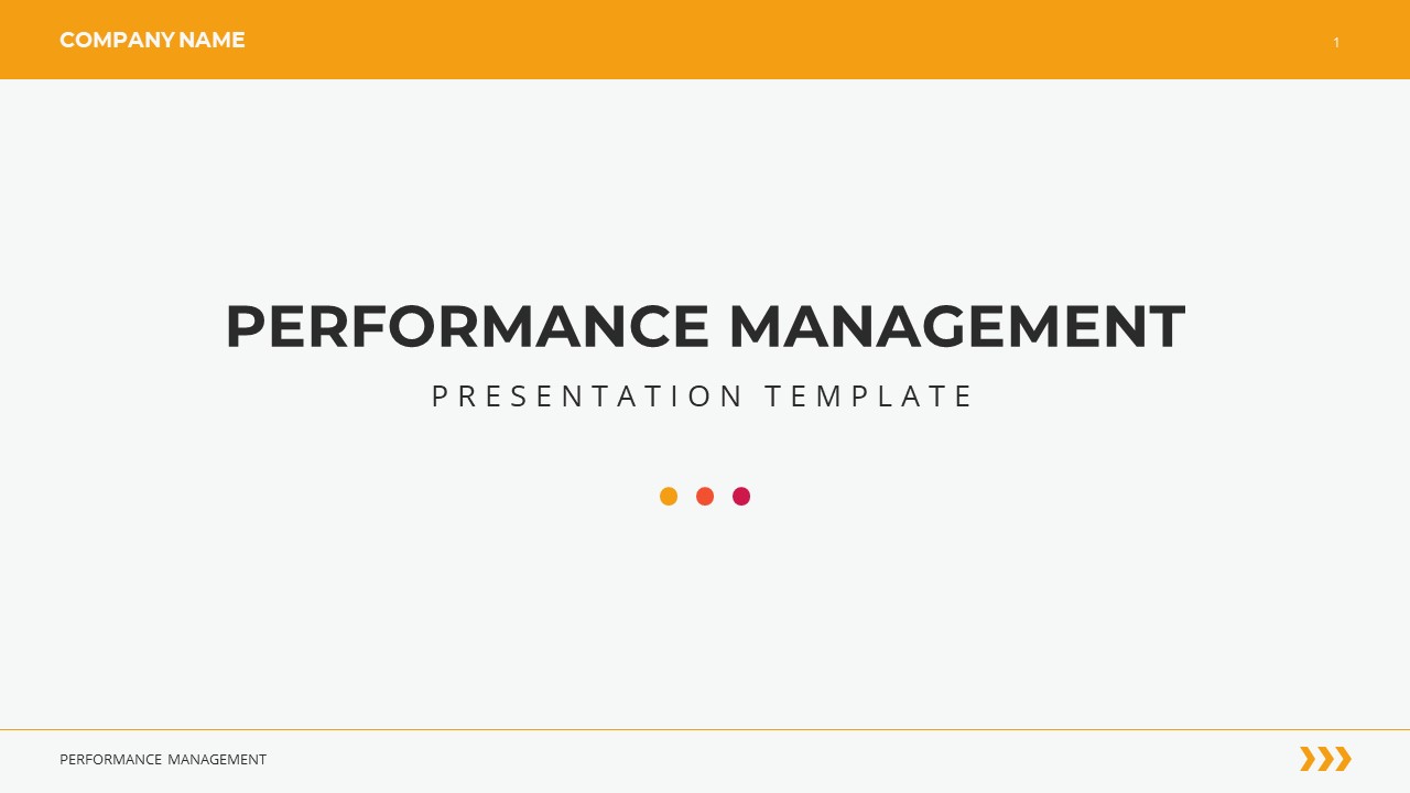 performance management presentation template