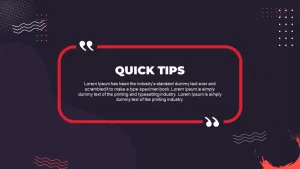 quick tip