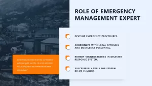 role of emergency management expert