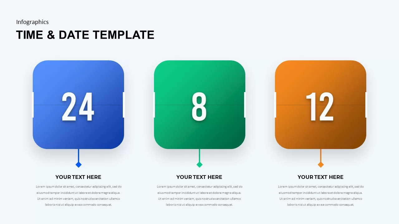 time &amp; date slide