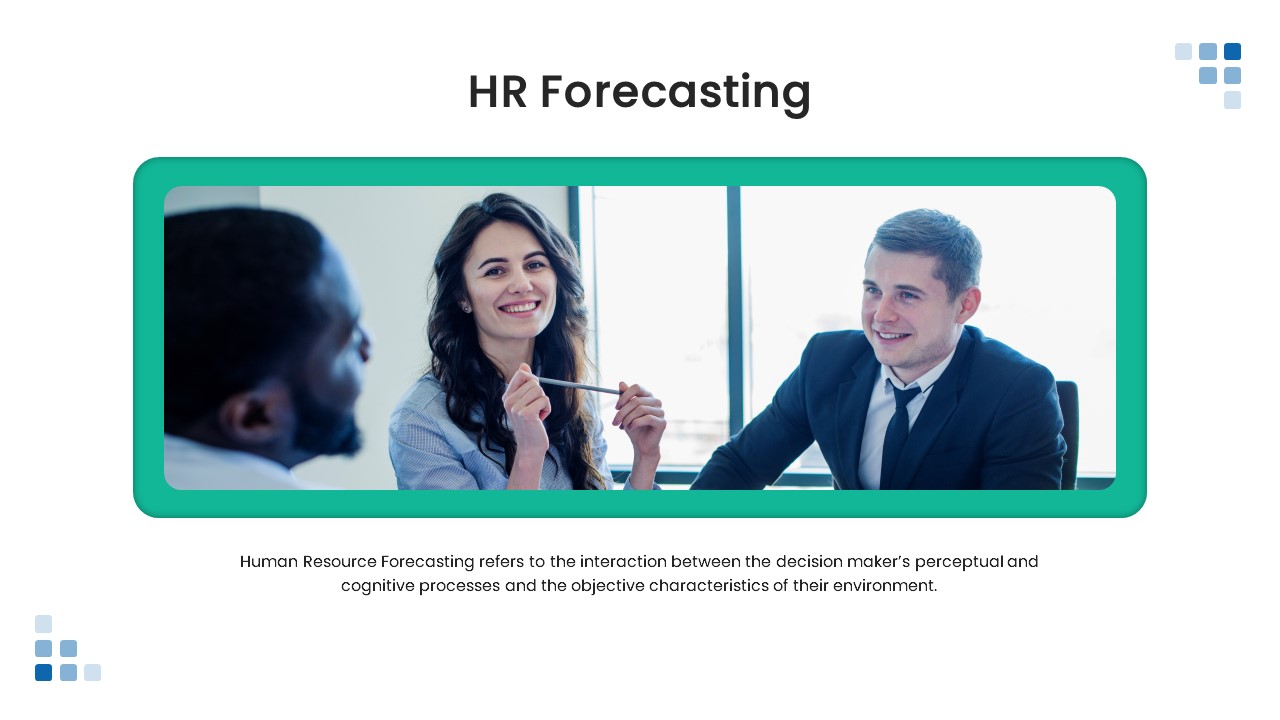 Human Resource Planning PPT template forecasting