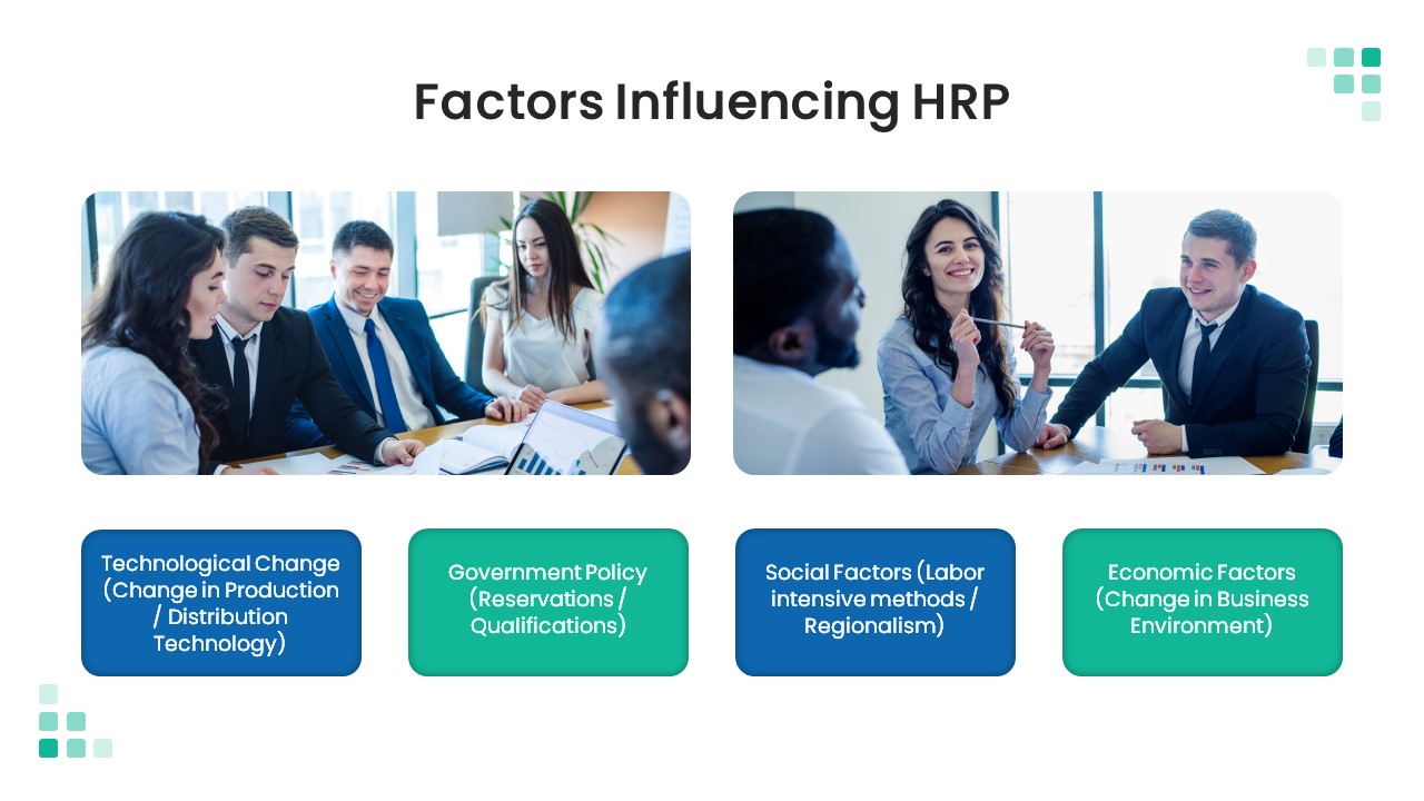 Human Resource Planning powerpoint template factors