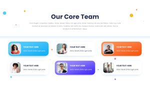 Medical Slide Deck PowerPoint Template core team