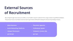 external sources of recruitment