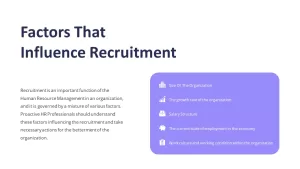 factors that influence recruitment