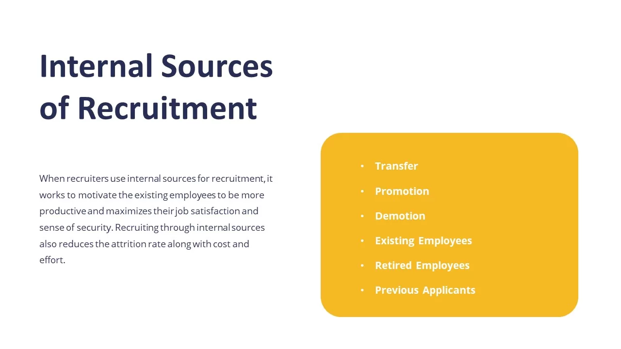 internal sources of recruitment