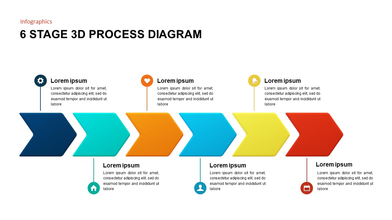 3D Process Infographic Diagram | Slidebazaar