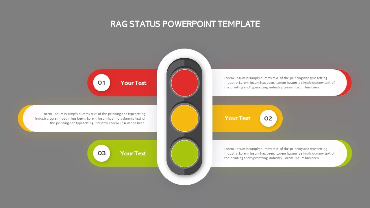 rag status template for powerpoint presentation