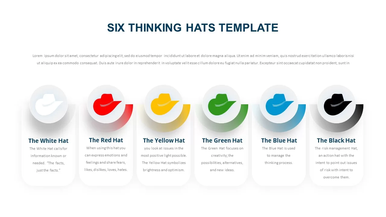 six thinking hats slide